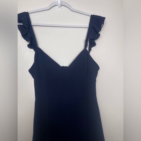 Showpo Navy Maxi Dress with Slit - Picture 5 of 10